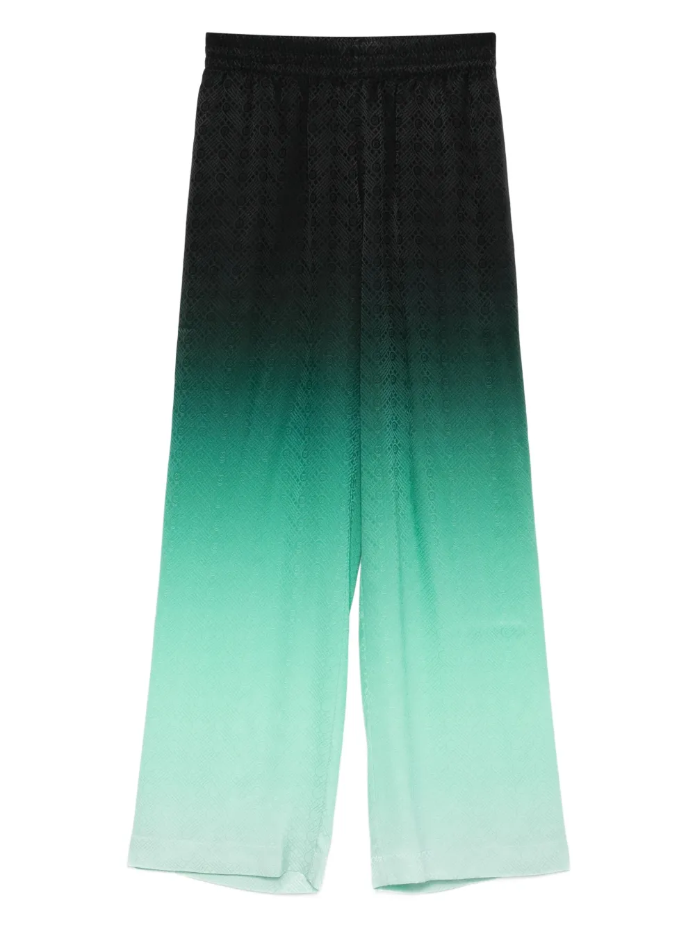 Casablanca Zijden broek met Ping Pong jacquard Zwart