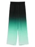 Casablanca Gradient Ping Pong jacquard silk trousers - Black