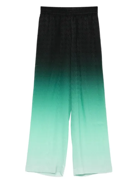 Casablanca Gradient Ping Pong jacquard silk trousers