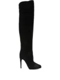 Casadei 100mm suede knee-high stiletto boots - Black