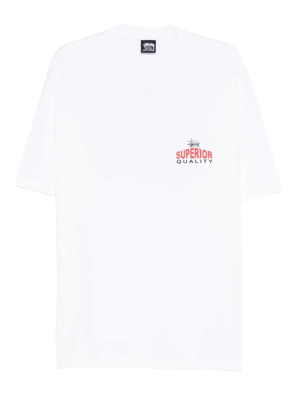 Stüssy T-shirt in cotone con stampa grafica - Bianco