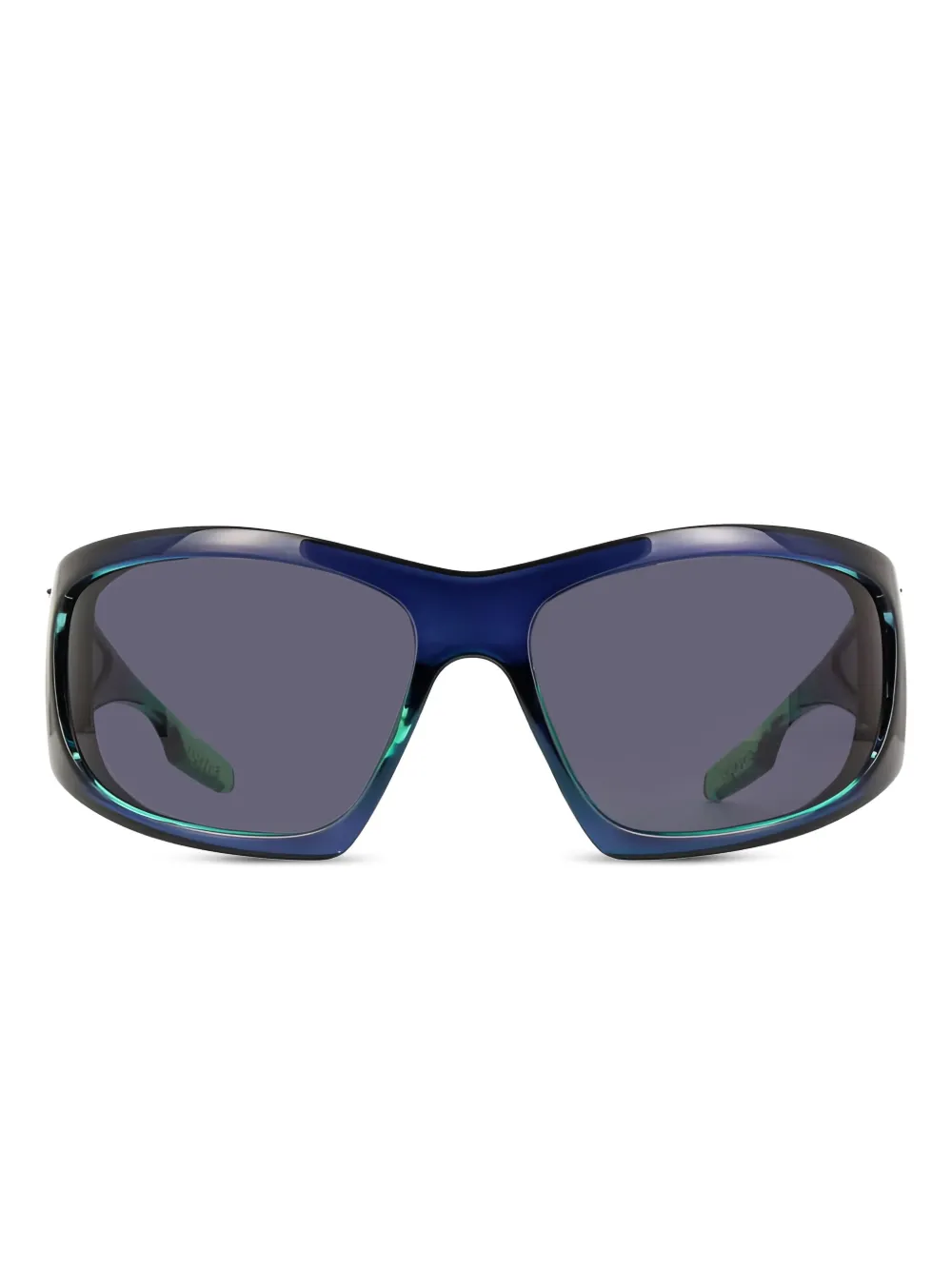 geometric full-rim sunglasses