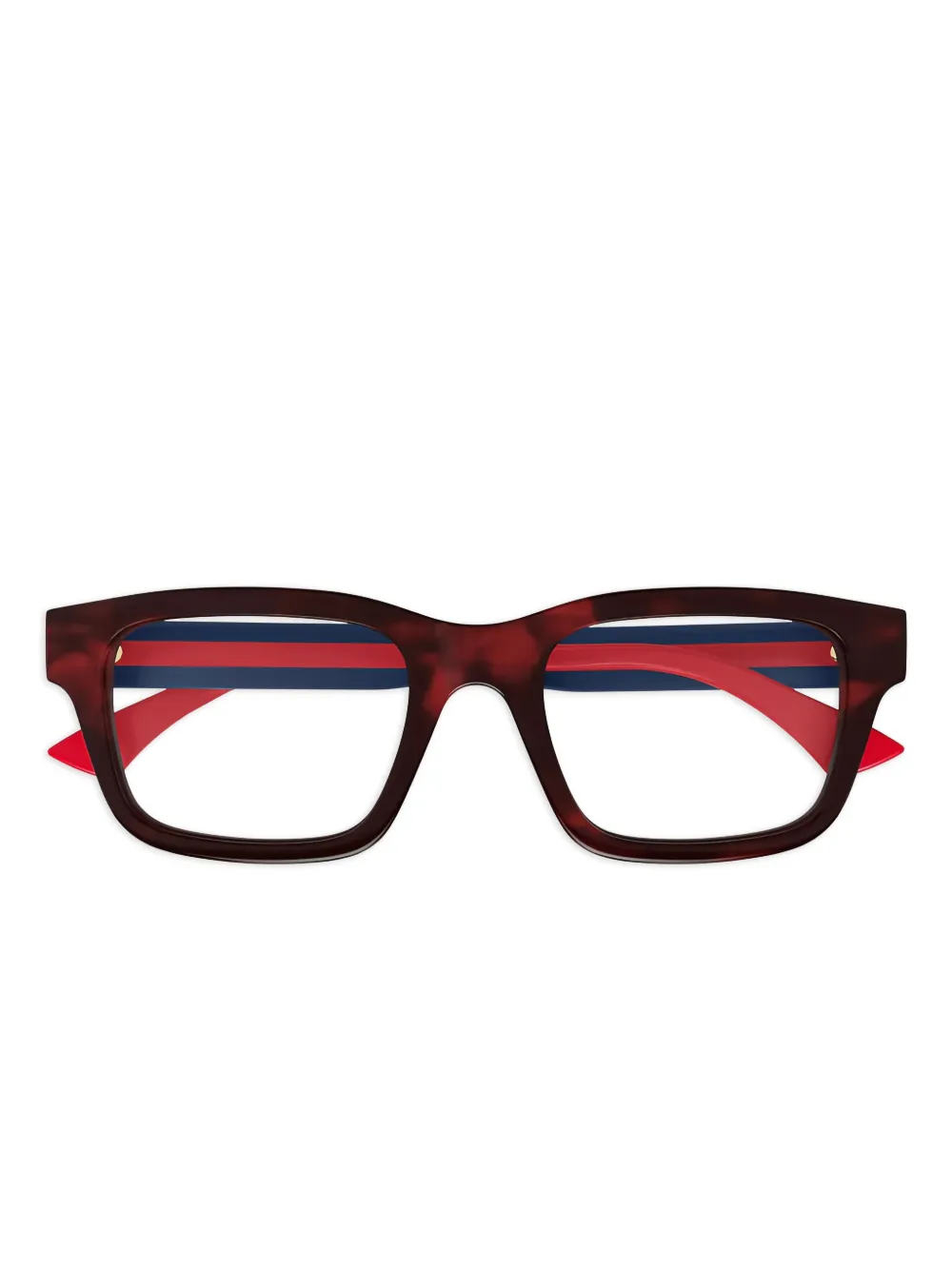 Gucci Eyewear square full-rim eyeglasses Rood