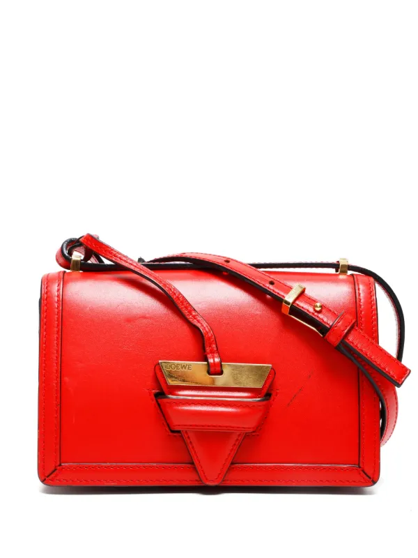 Loewe Pre-Owned 2015-2020 バルセロナ ショルダーバッグ | レッド 