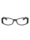 Versace geometric full-rim glasses - Black