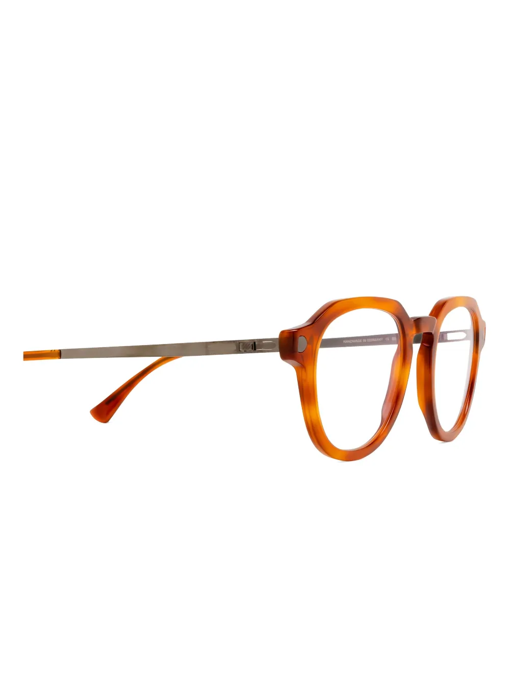 Mykita Elbert Havana bril met rond montuur Oranje