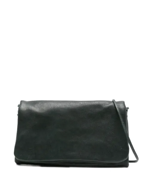 SOMMET folded leather satchel bag 