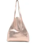 SOMMET metallic-leather tote bag - Gold