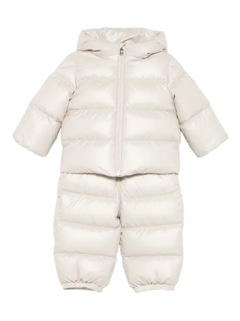 Moncler Enfant quilted hooded snowsuit
