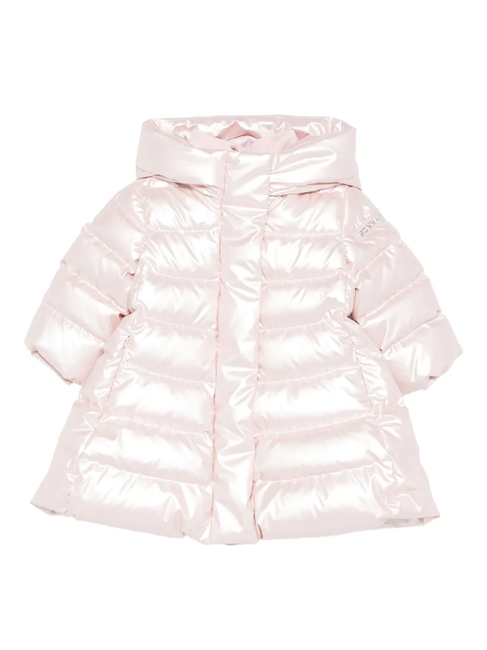 Monnalisa hooded quilted coat Roze