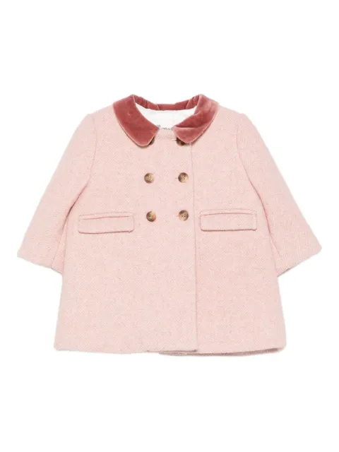 Bonpoint velvet-collar coat