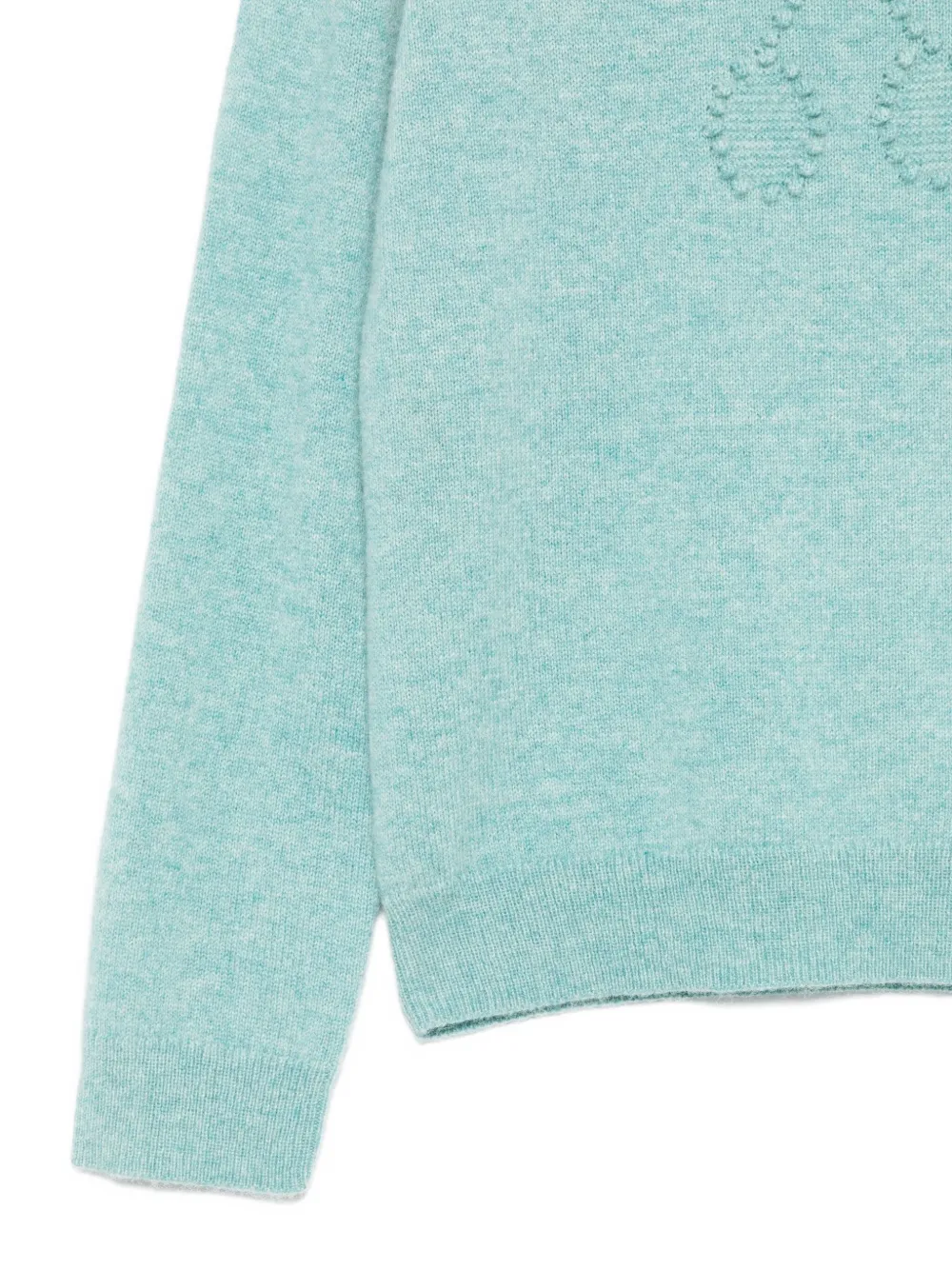 Bonpoint Kasjmier trui met geborduurd logo Blauw