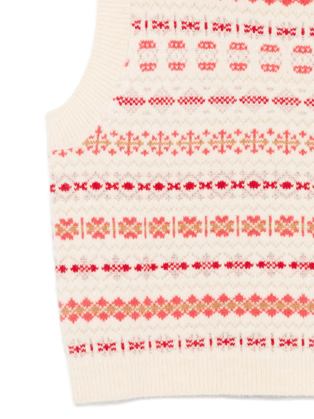 Bonpoint Mouwloze top Beige