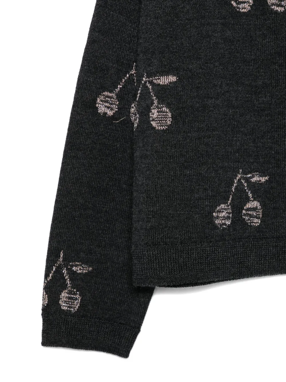 Bonpoint Gebreide top met logo Grijs