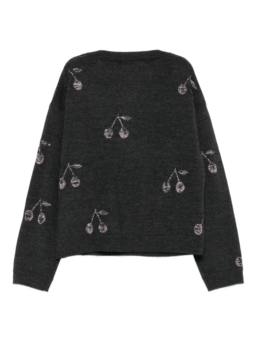 Bonpoint Gebreide top met logo Grijs