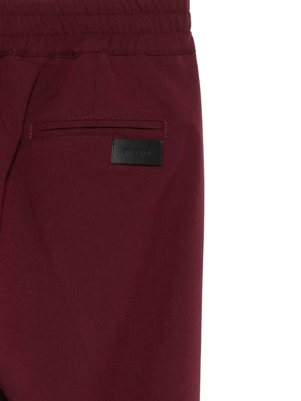 MSGM Kids Broek met elastische tailleband Rood