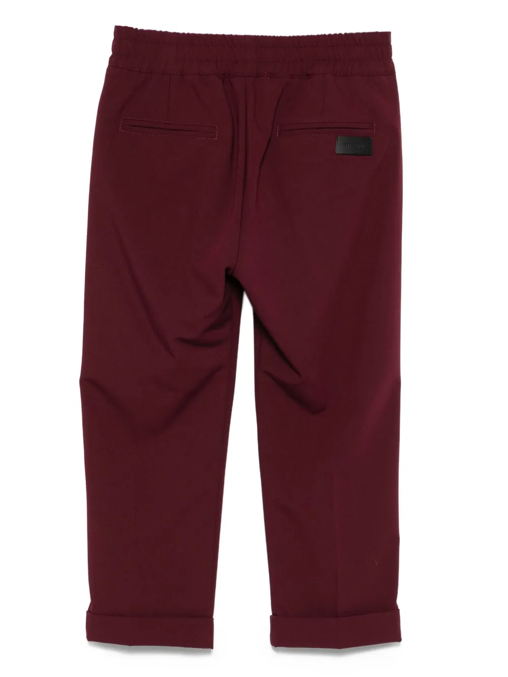 MSGM Kids Broek met elastische tailleband Rood