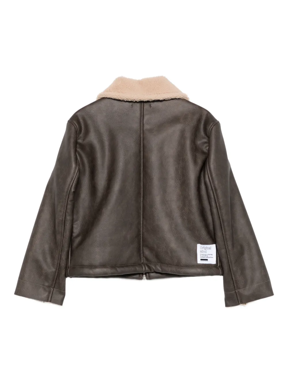 Paolo Pecora Shearling-collar Zip-front Jacket In Black