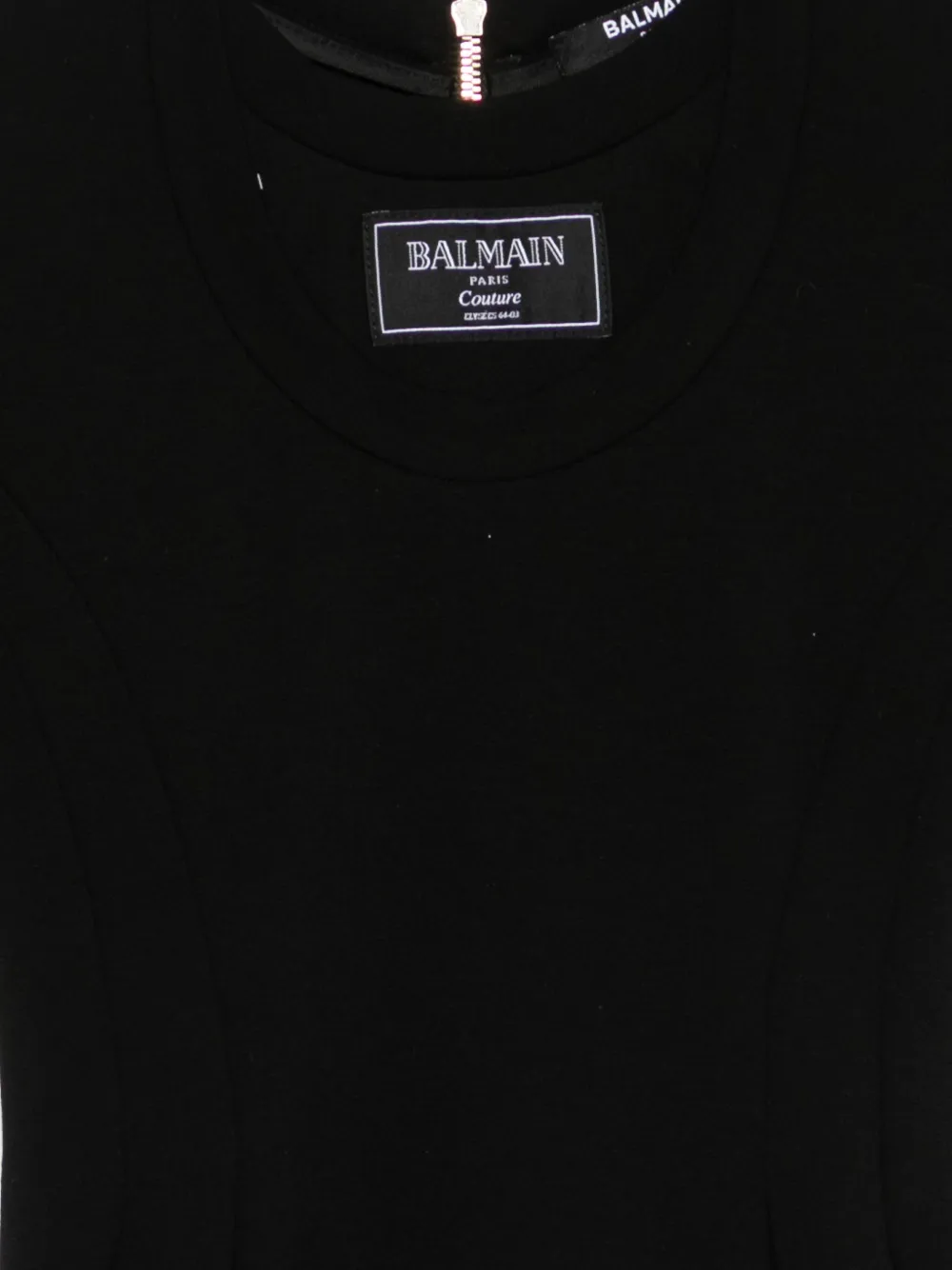 Balmain Kids Geplooide jurk Zwart