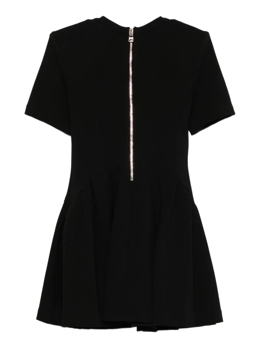 Balmain Kids Geplooide jurk Zwart