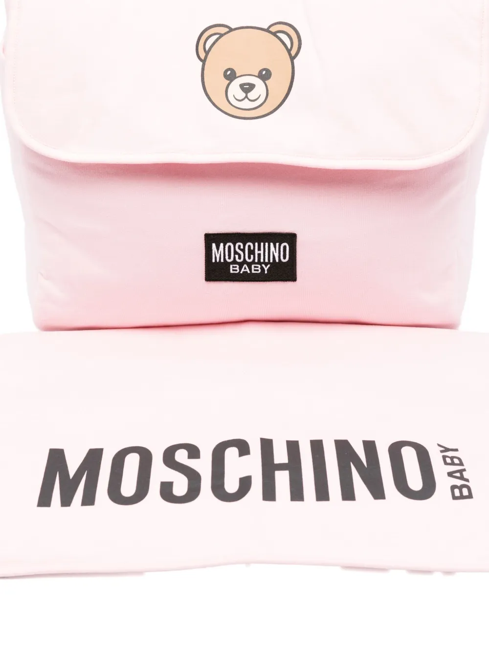Moschino Kids Luiertas met teddybeerprint Roze