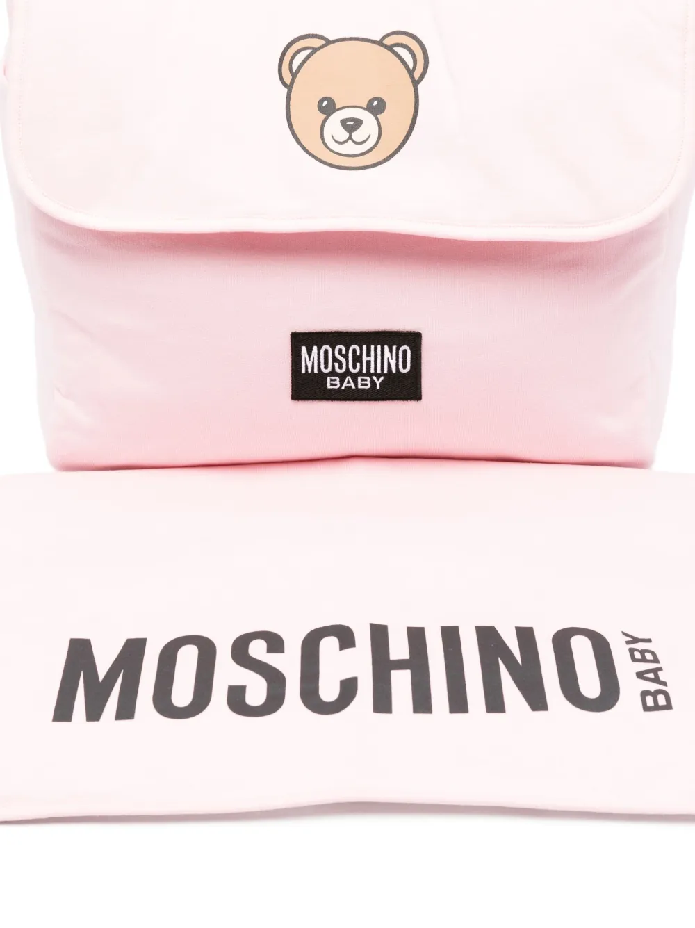  Moschino Kids Teddy-print Changing Bag - Pink 