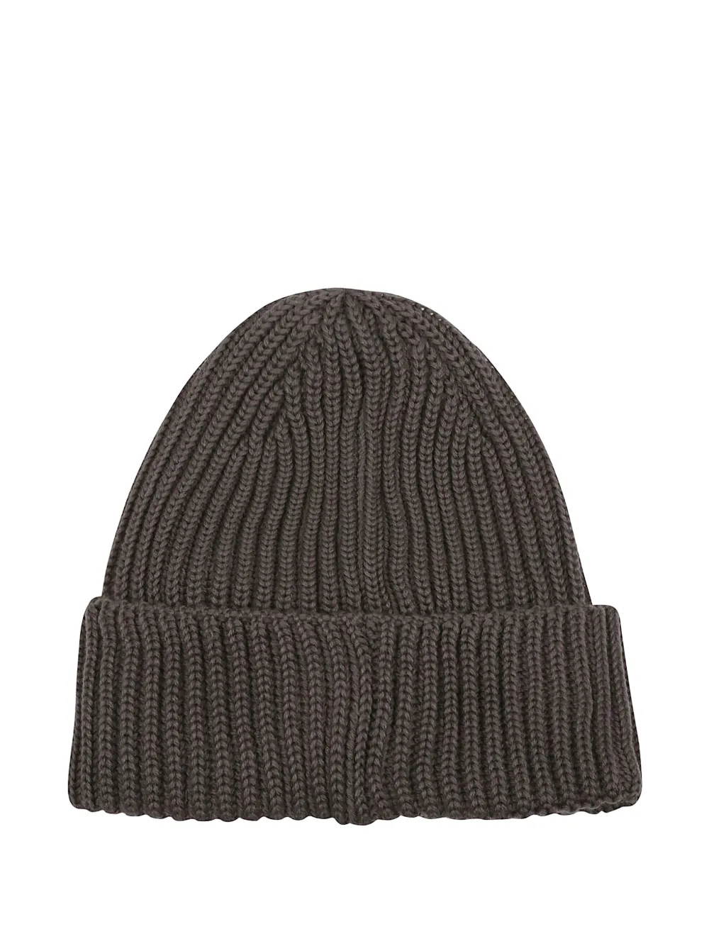 C.P. Company goggle-detail ribbed beanie - 359 WALNUT