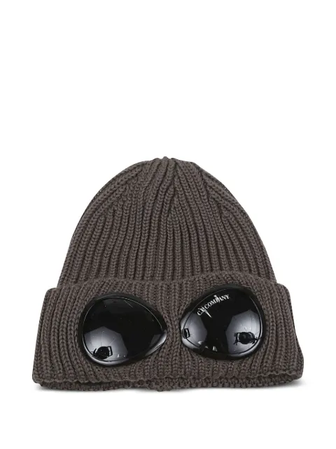 C.P. Company goggle-detail ribbed beanie