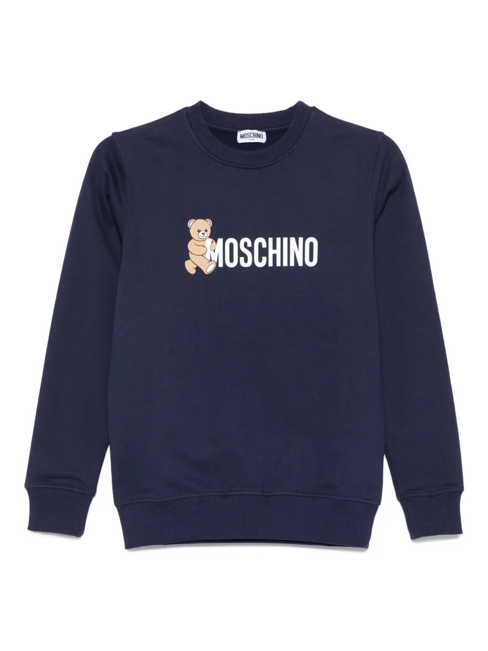 Moschino Kids teddy-print sweatshirt Blauw