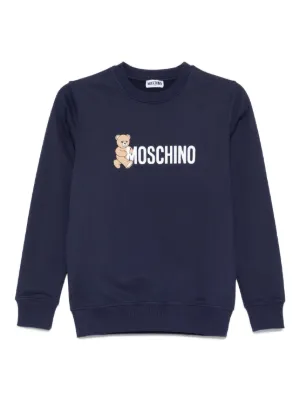 Moschino Kids テディベア セーター | ブルー | FARFETCH JP