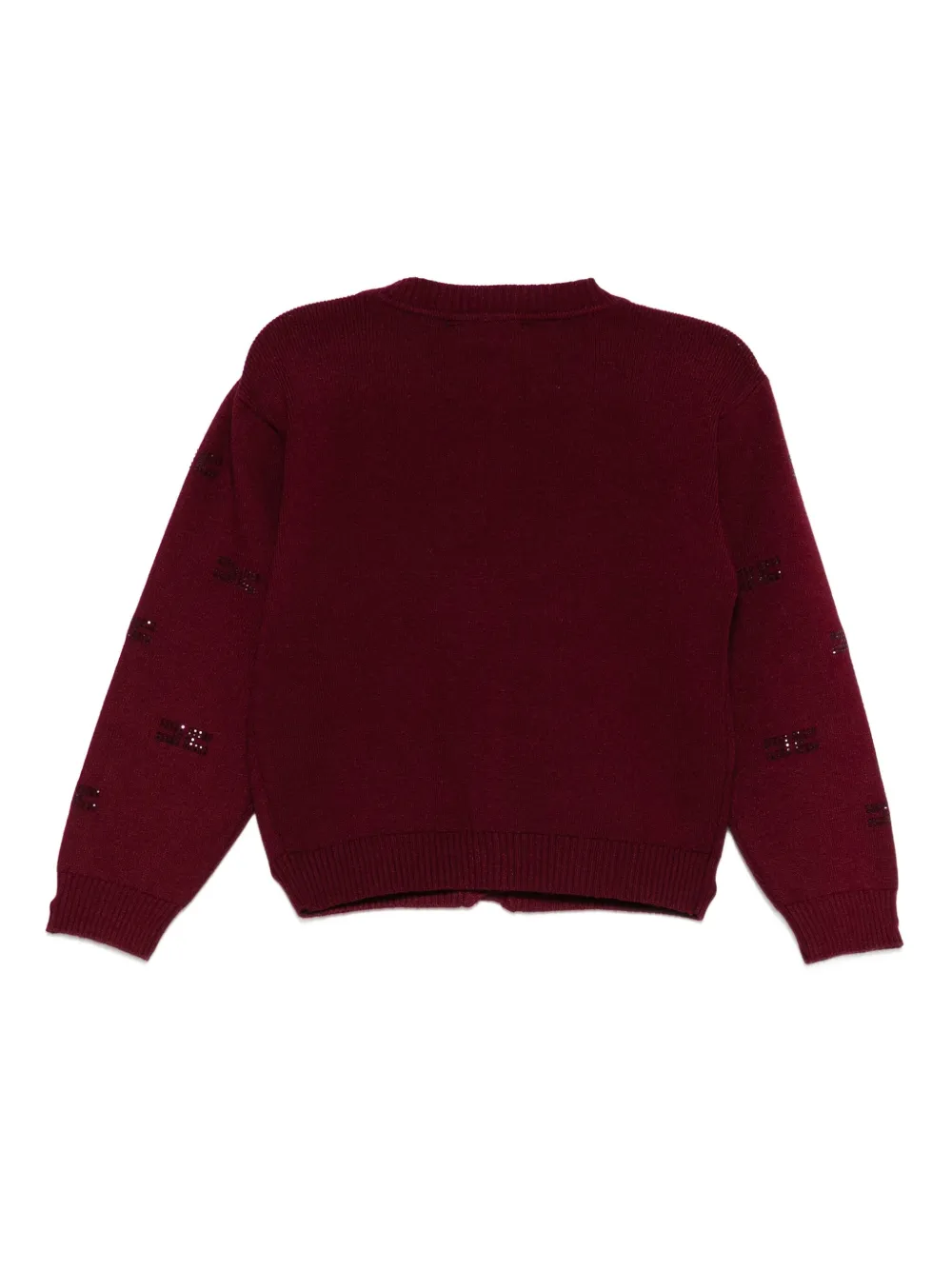 Elisabetta Franchi La Mia Bambina Vest met verfraaide knoop Rood