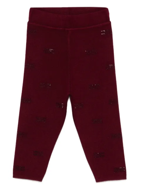 Elisabetta Franchi La Mia Bambina  logo-embellished leggings