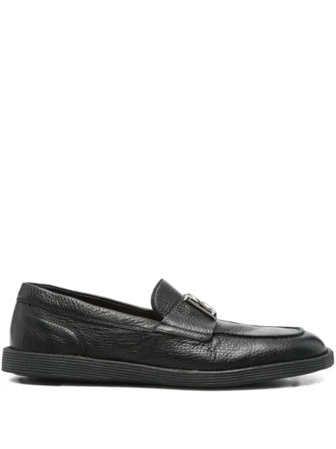 Dolce & Gabbana DG logo leather loafers