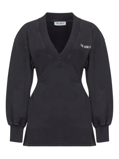 The Attico V-neck mini dress