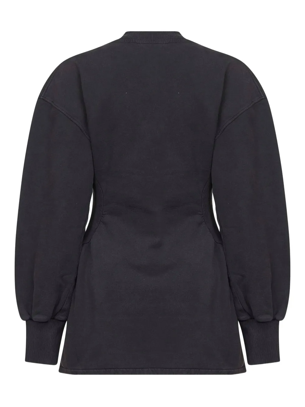 The Attico V-neck mini dress - Zwart