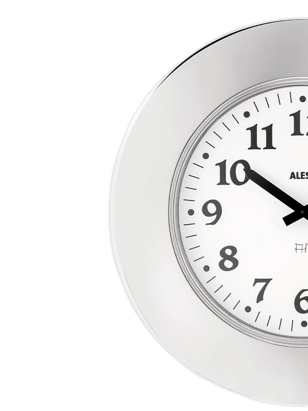 Alessi steel-frame wall clock - Grijs