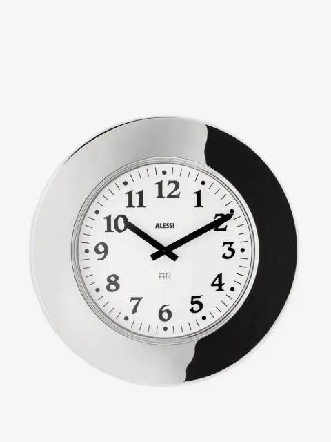 Alessi reloj de pared con armazón de acero