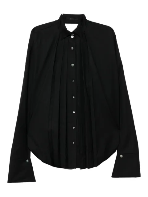 Gaze De Lin pleated open-back shirt