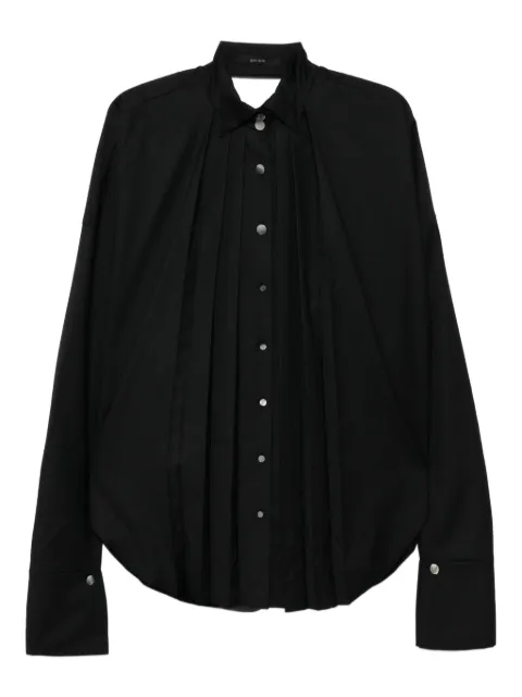 Gaze De Lin pleated open-back shirt
