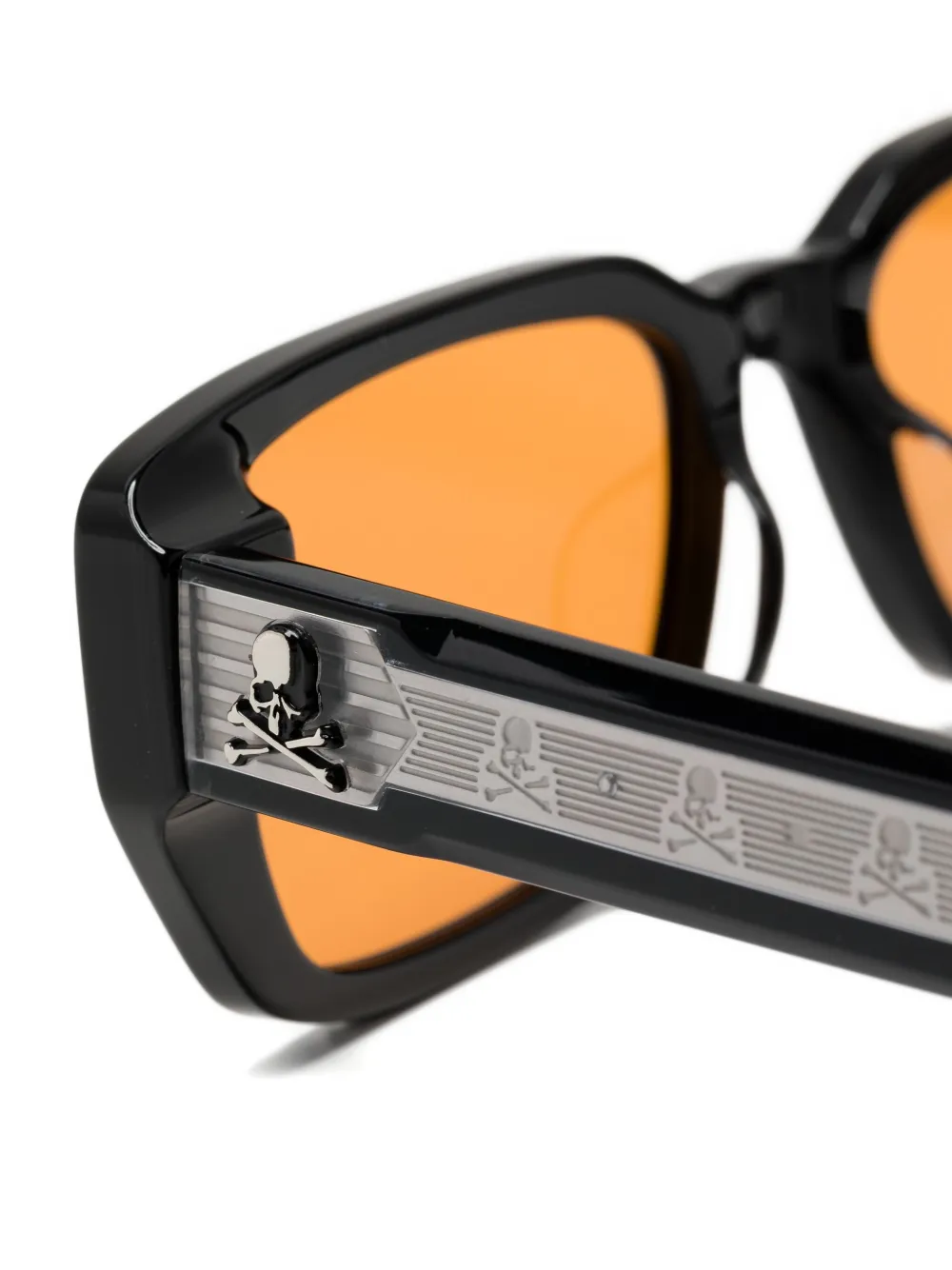 Mastermind Japan rectangle-frame sunglasses Zwart
