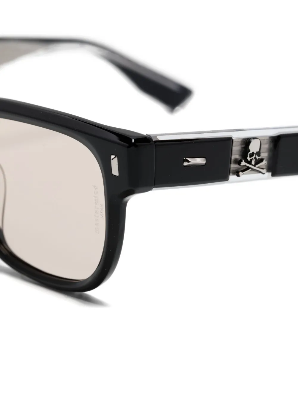 Mastermind Japan Zonnebril met logoplakkaat Grijs