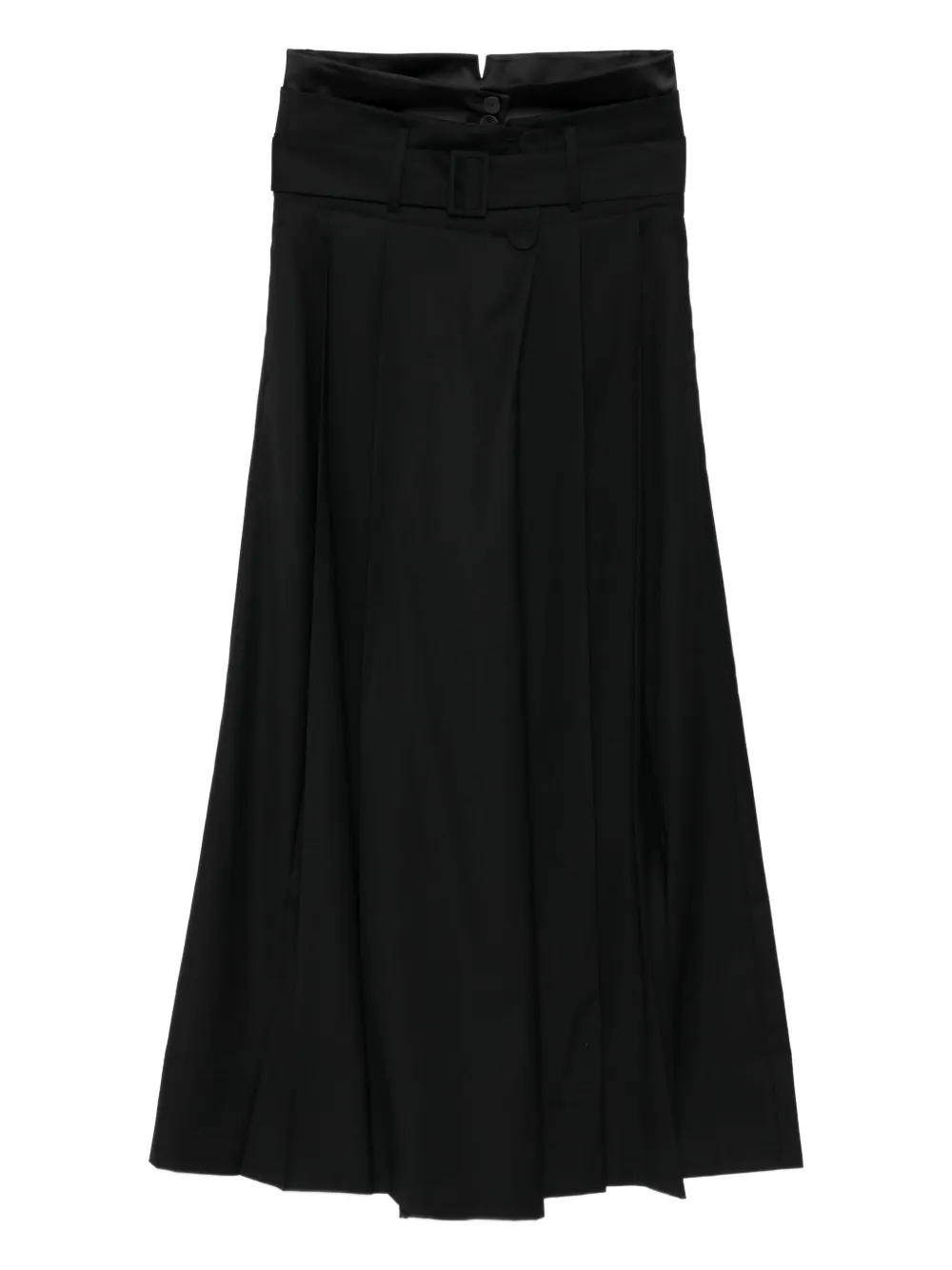 Gaze De Lin layered pleated trousers | Black | Image 1