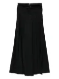 Gaze De Lin layered pleated trousers - Black