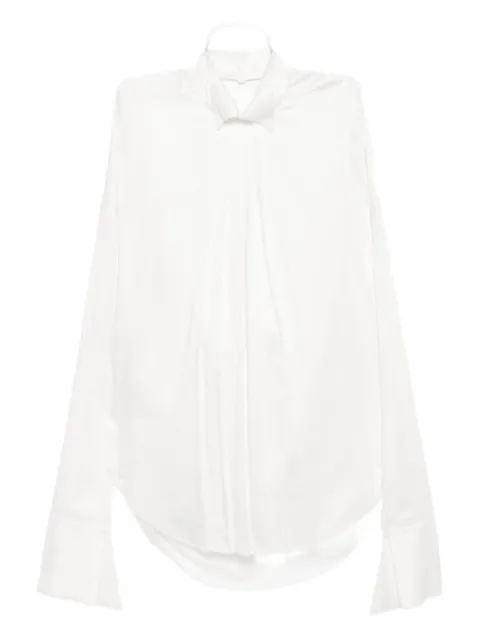 Gaze De Lin pleated open-back shirt