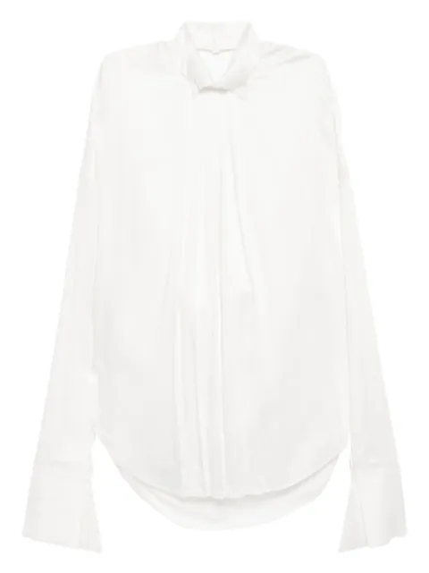 Gaze De Lin pleated open-back shirt
