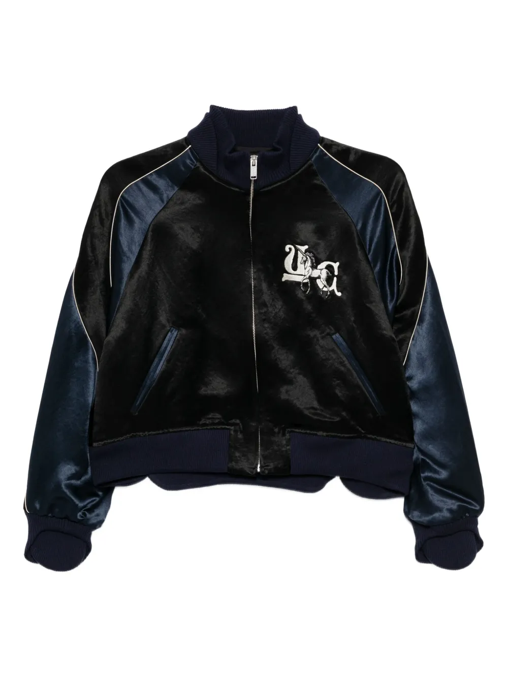 Undercover embroidered bomber jacket | Black | Image 1