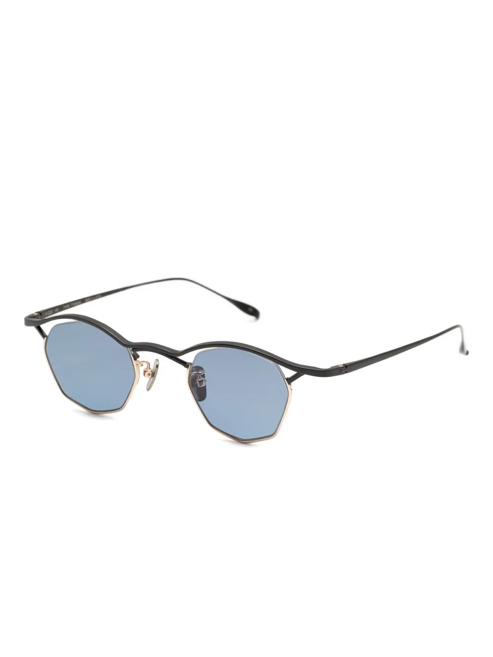 Factory900 x Titanos zonnebril met asymmetrisch montuur - Zwart