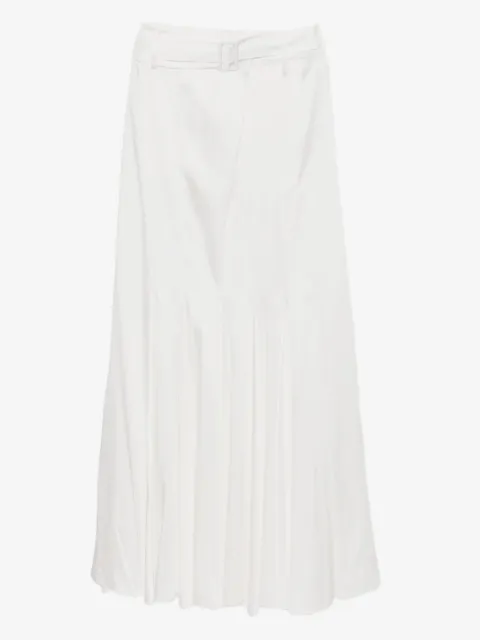 Gaze De Lin falda acampanada con cinturón