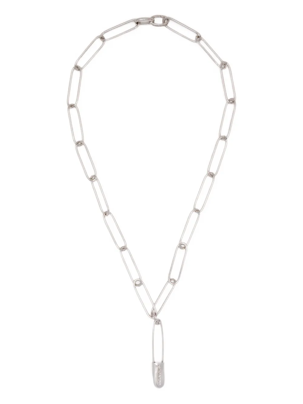 Undercover safety-pin necklace | Silver | Image 1