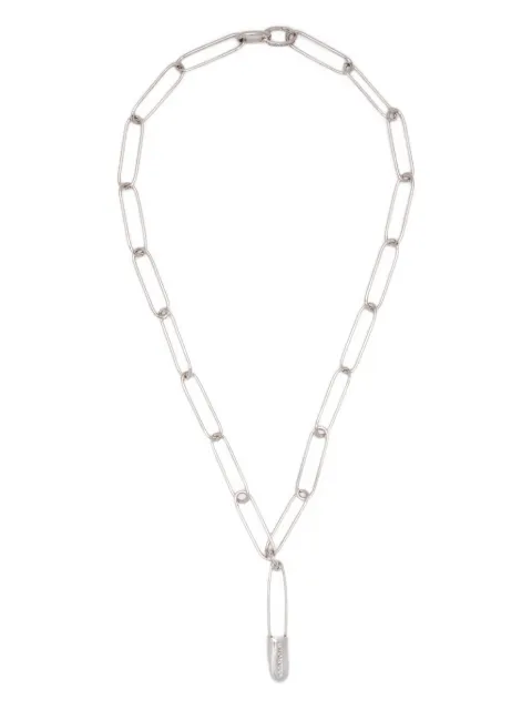 Undercover safety-pin necklace